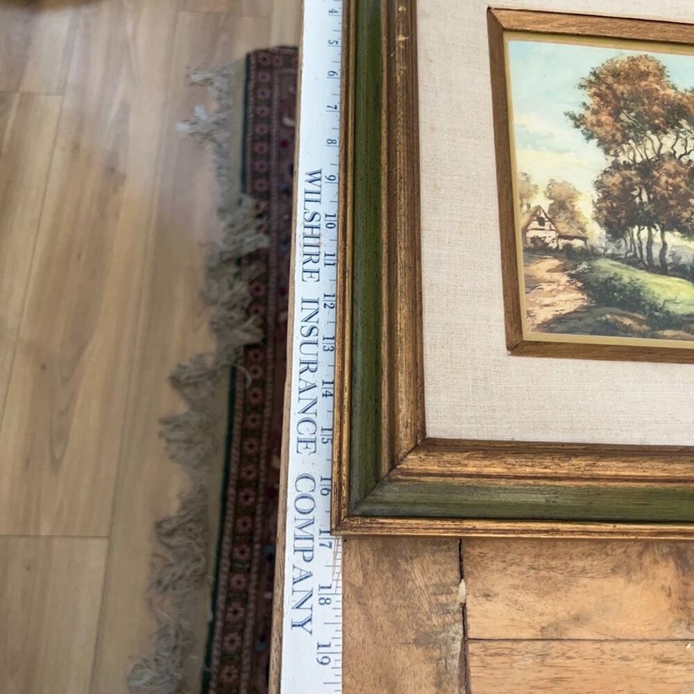 Vintage Collectable Landscape Lithograph Print Framed 19x17" By L Benard - Picture 5 of 16